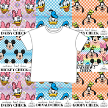 Load image into Gallery viewer, All Mickey and Friends Check Ladies' Oversized Tee
