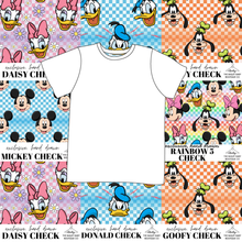 Load image into Gallery viewer, All Mickey and Friends Check Mens' Tee