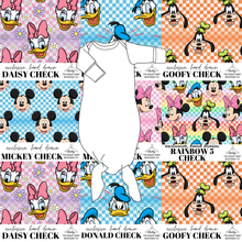 Load image into Gallery viewer, All Mickey and Friends Check Newborn Knotted Gown