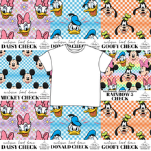 Load image into Gallery viewer, All Mickey and Friends Check Oversized Tee