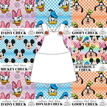 Load image into Gallery viewer, All Mickey and Friends Check Skirt-Alls