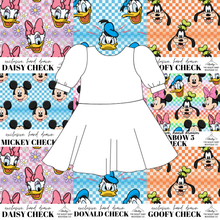 Load image into Gallery viewer, All Mickey and Friends Check Prairie Dress