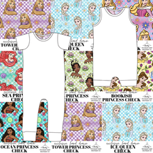 Load image into Gallery viewer, All Princess Checks Emmett Pants And Shorts T-Shirt Romper