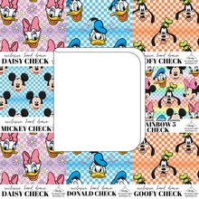 Load image into Gallery viewer, All Mickey and Friends Check Swaddle Blanket