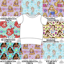 Load image into Gallery viewer, All Princess Checks Grow With Me Tee