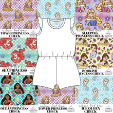 Load image into Gallery viewer, All Princess Checks Ivy Summer Romper