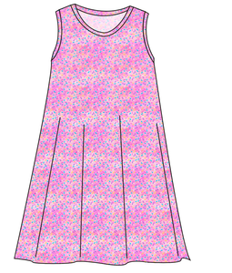 Pink Sprinkle Party Ladies' Swing Dress
