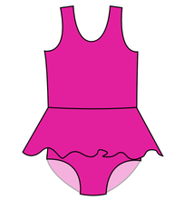 Load image into Gallery viewer, Swim Solids Swim Preorder Skirted One Piece Swim Suit