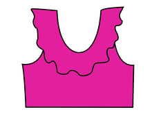 Load image into Gallery viewer, Swim Solids Swim Preorder Ruffle Neck Swim Top
