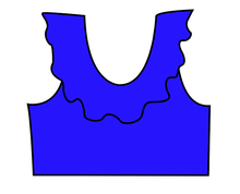 Load image into Gallery viewer, Swim Solids Swim Preorder Ruffle Neck Swim Top