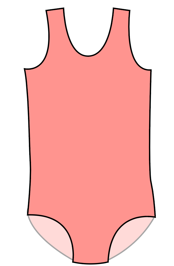 Swim Solids Basic One Piece Swim Suit