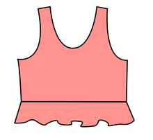 Load image into Gallery viewer, Swim Solids Swim Preorder Peplum Swim Top