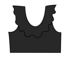 Load image into Gallery viewer, Swim Solids Swim Preorder Ruffle Neck Swim Top