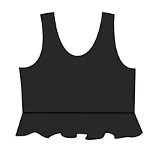 Load image into Gallery viewer, Swim Solids Swim Preorder Peplum Swim Top