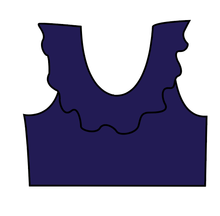 Load image into Gallery viewer, Swim Solids Swim Preorder Ruffle Neck Swim Top
