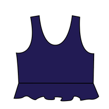 Load image into Gallery viewer, Swim Solids Swim Preorder Peplum Swim Top