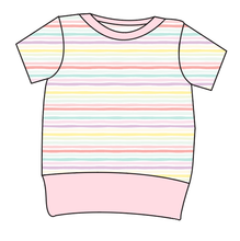 Load image into Gallery viewer, Easter Stripes Grow With Me Tee