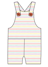 Load image into Gallery viewer, Easter Stripes Overalls and Shortalls