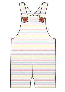 Easter Stripes Overalls and Shortalls