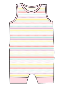 Easter Stripes Emmett Pants And Shorts T-Shirt Romper