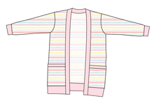 Load image into Gallery viewer, Easter Stripes Kids Grandpa Cardigan