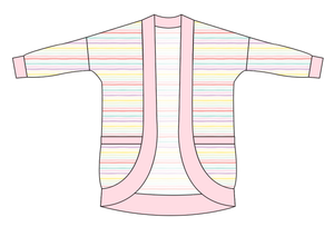 Easter Stripes Kids Cocoon Cardigan