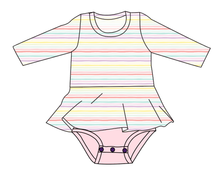 Load image into Gallery viewer, Easter Stripes Ladies&#39; Peplum Top