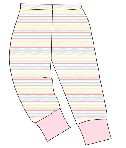 Easter Stripes Ladies' Lounge Pants