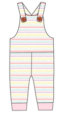 Load image into Gallery viewer, Easter Stripes Overalls and Shortalls