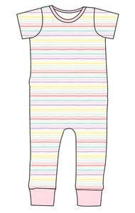 Easter Stripes Emmett Pants And Shorts T-Shirt Romper