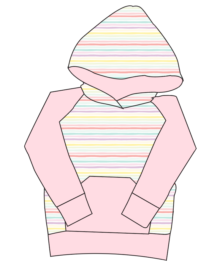 Easter Stripes Mens' Hoodie