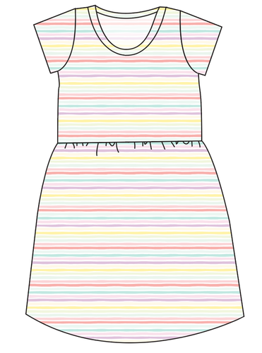 Easter Stripes Ladies' Play Dress