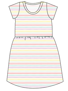 Easter Stripes Ladies' Play Dress