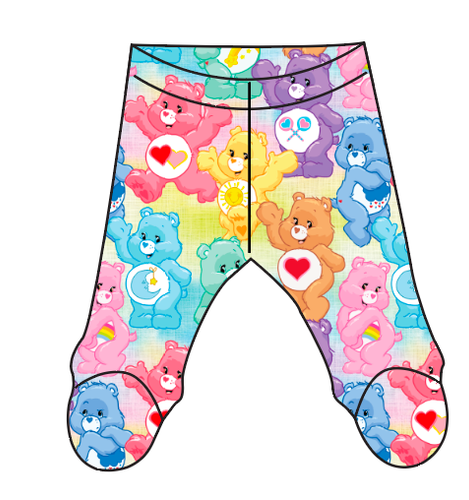 Care-A-Lot Friends Newborn Footed Pants