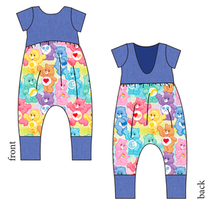 Care-A-Lot Friends Low Back Romper and Bubble Romper