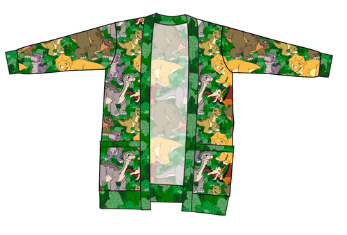 Prehistoric Pals Kids Grandpa Cardigan