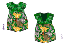 Load image into Gallery viewer, Prehistoric Pals Low Back Romper and Bubble Romper