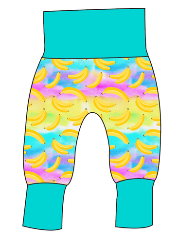 Neon Bananas Grow With Me Pants And Shorts