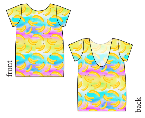 Neon Bananas Low Back Ballerina Tee