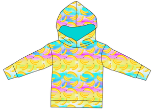 Neon Bananas Ladies Oversized Hoodie