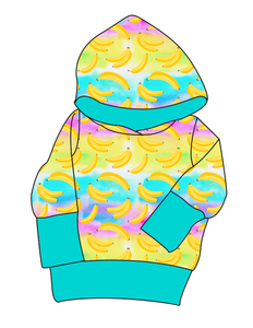 Neon Bananas Grow With Me Hoodie (or Crewneck)