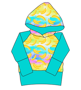 Neon Bananas Grow With Me Hoodie (or Crewneck)