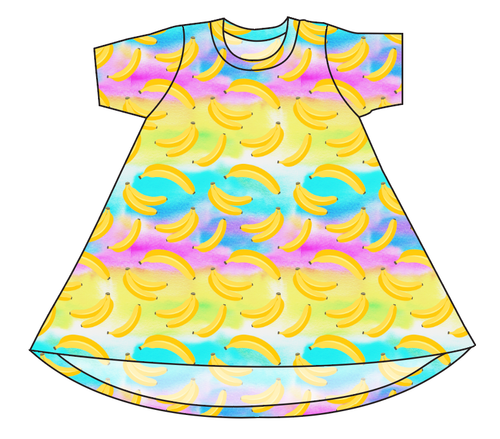 Neon Bananas Basic T-Shirt Dress
