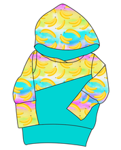 Load image into Gallery viewer, Neon Bananas Grow With Me Hoodie (or Crewneck)