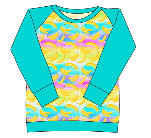 Neon Bananas Ladies' Classic Crewneck