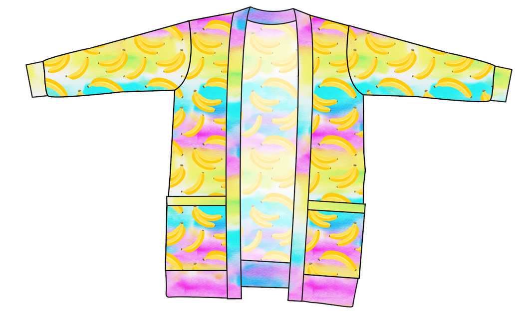 Neon Bananas Kids Grandpa Cardigan