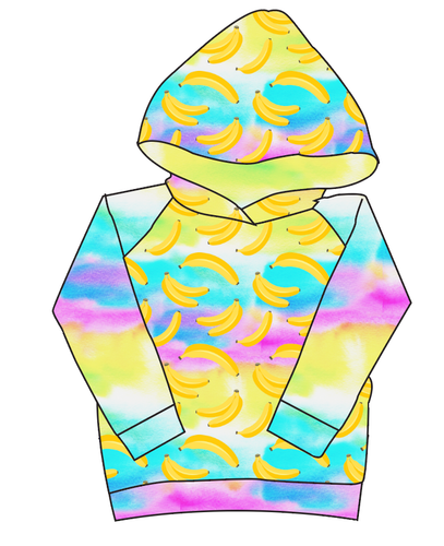 Neon Bananas Classic Hoodie (or Crewneck)