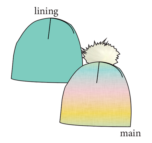 Linens Slouchy Beanie (Reversible!)