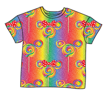 Load image into Gallery viewer, Rainbow Lollipops Oversized Tee