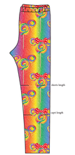 Load image into Gallery viewer, Rainbow Lollipops Basic Leggings